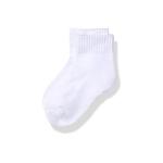 Seamless Quarter Non-cushion Socks - White - Large
