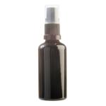 50ML Black Glass Aromatherapy Bottle With Spritzer - Black 18 410