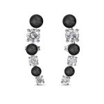 DESTINY Ariana Earring With Swarovski Crystal - Black