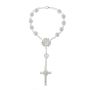 Auto Rearview Catholic Rosary Pendant - Cross Blessing Beads For Car