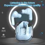 Tws Wireless Gaming Headphones Low Latency Transparent Cabin Built-in Microphone Multiple Colors Available Wireless Music MINI H
