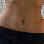 Chic Double-layered Waist Chain Belt For Women - Perfect For Dates Holidays & Casual Attire