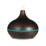 Wood Grain Ultrasonic Aroma Diffuser - Dark Wood