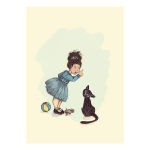 Naughty Kitty Art Print - A4