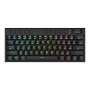 Redragon Horus MINI Pro 61KEY Wireless Bluetooth Red Switch Rgb Low Profile Gaming Mechanical Keyboard - Black