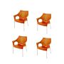 Dublin Bistro Chair - Orange - Set Of 4