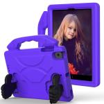 For Ipad MINI 5 4 3 2 1 Eva Material Children Flat Anti Falling Cover Protective Shell With Thumb Bracket Purple