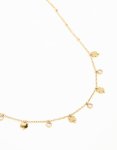 Waterproof Gold Plated Stainless Steel Cubic Zirconia Clover Pendant Necklace