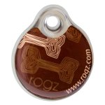 Rogz Pet Products Rogz Id Tagz Small 27MM Self-customisable - Instant Resin Tag - Mocha Bone