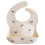 Mushie Silicone Bib: Whales