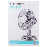 Safeway Retro USB Fan in Silver