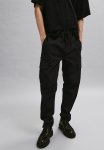 Slim Fit Cargo Trousers - Black