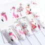5 Pcs Cute Animals Nail Stickers Water Decals Watermark Decoration STZ660