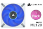 Corsair ML120 LED Elite Blue Premium Fan - White Frame
