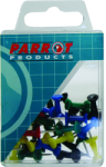 Parrot Push Pins Boxed Pack 30 Assorted