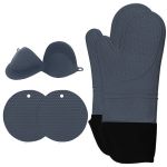 6-PIECE Set Of Kitchen Silicone Thickened Non-slip Cooking Non-slip Gloves