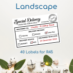 North Pole Gift Labels - Landscape