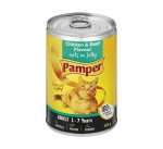 Pampers Pamper Moist Cat Food Chicken And Beef 1 X 385G