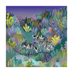 Magic Zebras Art Print