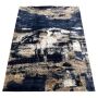 Royal Rugs - Contemporary Dark Blue Gold Large Carpet - 350 X 250 Cm