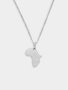 Icom Stainless Steel Africa Pendant