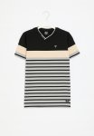 Soviet Boys V-neck Y dye Stripe - Black