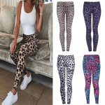 Brown Leopard Gym Pants Large