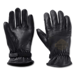 Men’s Helm Leather Bar & Shield Work Gloves – Black