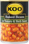 Koo Baked In Tomato & Herb Sauce Beans