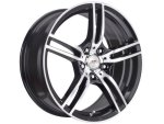 DESTINY 17" A-line 4 100 Black Machined Face Alloy Wheels - Autostyle Motorsport South Africa
