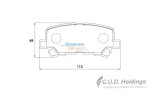 Stone Brake Pad Set Rear SP82921