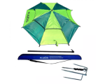 Professional Outdoor Multifunction Umbrella 2.4M Light Green And Dark Green