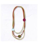 Multi String Metal Disc Necklace - Butter Free