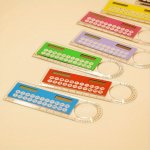 MINI Ultra-thin Ruler With Solar Calculator Magnifying Glass Multifunctional Calculator 10CM School Office Supplies