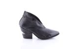 Black Leather Ankle Bootie