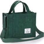 Wantgor Tote Bag For Women Corduroy Crossbody Bags Shoulder Handbag Satchel Hobo Bag Purse