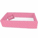 Star Pink Travel Bed Pink And White Star