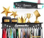 Ibobbish Non-slip Medal Hanger Display Shelf - 16IN Wall Medal Holder For Gymnastics Race Soccer Swim