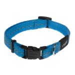 Rogz Utility Small 11mm Nitelife Dog Collar - Turquoise Reflective