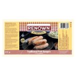 Renown Pork Bangers 375G