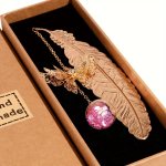 1PC Metal Butterfly Feather Bookmark Birthday Gifts Stocking Stuffers Mothers Day Valentine's Day Teacher Appreciation Gifts For