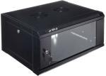 Rct Cabinet Wallmount PC 4U 600WX450D Glass Door 50KG Load