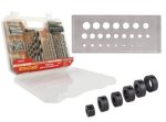Drill Accessory Set 70PC NR06070 C w Drill Meas. Plate TCDS001 & Drill