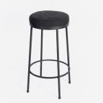Emerging Creatives Stockholm Round Kitchen Stool - Midnight