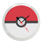 Pokemon Ball White Ceramic Battery Powered Analogue Wall Clock