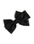 Black Shiny Statement Bow Clip