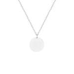 Disk Necklace Silver