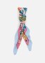 Floral Border Satin Scarf