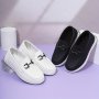 Casual Comfortable Solid Color Slip On Loafer Shoes For Boys Lightweight Non-slip Soft Flat Shoes For All Seasons