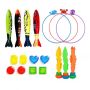 18 Piece Diving Pool Toys Set For Kids Underwater Swimming Pool Game Toys